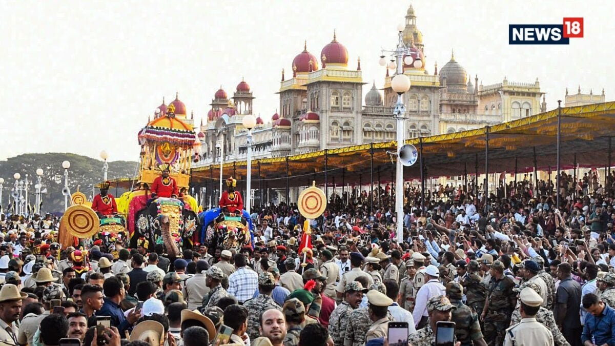 मैसूर दशहरे का सबसे बड़ा स्टार अब नहीं उठाएगा का गोल्डन हौदा साल का अभिमन्यु रिटायर…
